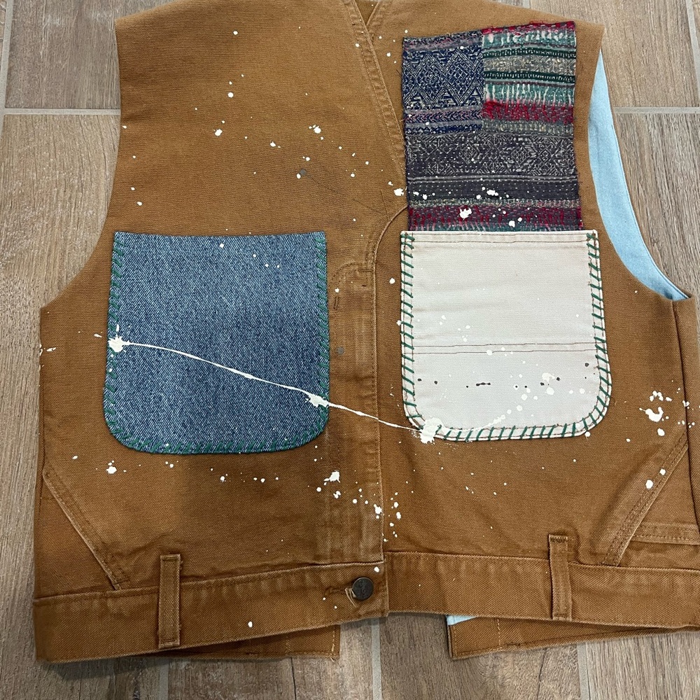 Tricia Fix carhartt mixed vest size small - Picture 5 of 6